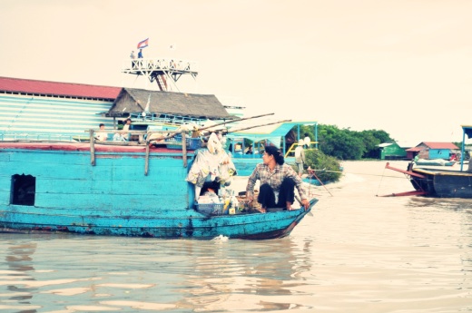 Tonle Sap Lake Cambodia Floating Village Siem Reap